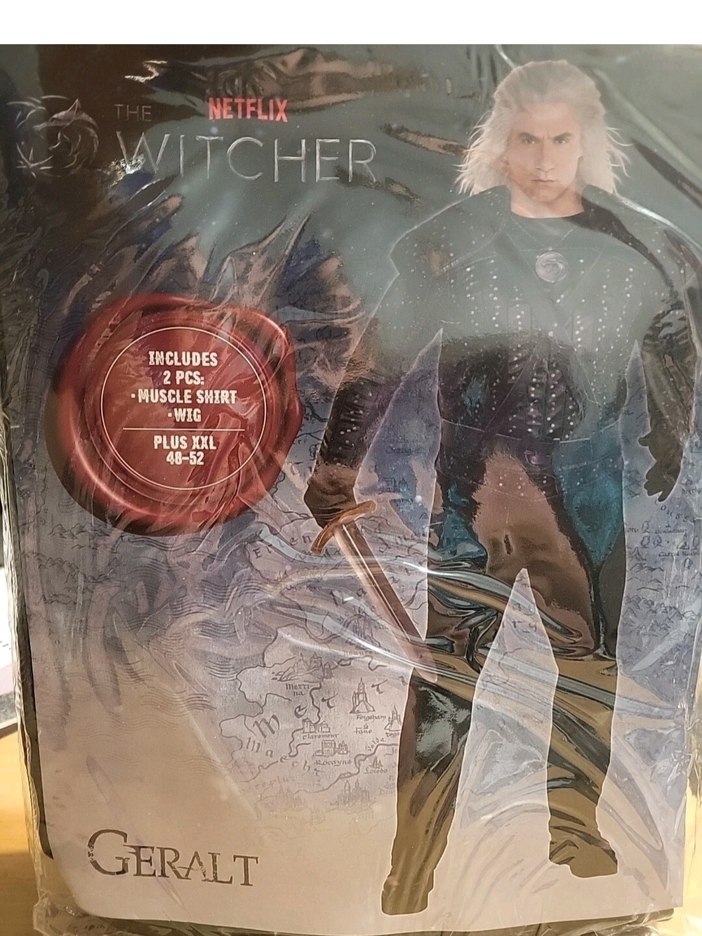 Netflix Geralt Costume — Black and Silver Witcher Outfit